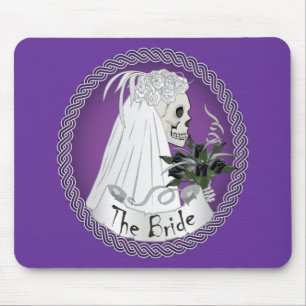 Bridal Skull - Lila Mousepad
