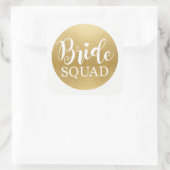 Bridal Squad Brautparty Stickers Gold Bridal (Tasche)