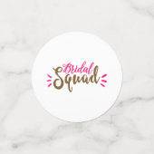 Bridal Squad Confetti Konfetti (Klein Vorderseite)