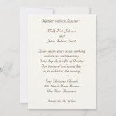 Bridal Stiefel mit Gipskraut Einladung (Rückseite)