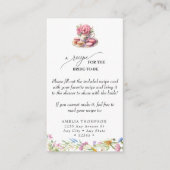Bridal Tea | Antragsformular Begleitkarte (Vorderseite)
