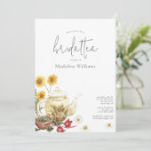 Bridal Tea Bridal Dusche Einladung (Stehend Vorderseite)