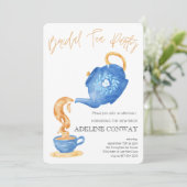 Bridal Tea Celebration Einladung (Stehend Vorderseite)