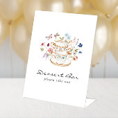 Bridal Tea Dessert Sign Sockelschild