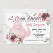 Bridal Tea Dusche Einladung (Vorderseite)