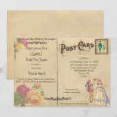 Bridal Tea Dusche Honorar, Stil alte Postkarte (Vorne/Hinten)
