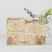 Bridal Tea Dusche Honorar, Stil alte Postkarte (Stehend Vorderseite)