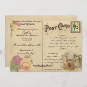 Bridal Tea Dusche Honorar, Stil alte Postkarte (Vorne/Hinten)