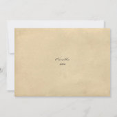 Bridal Tea Dusche Honorar, Stil alte Postkarte (Rückseite)