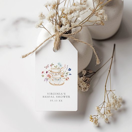 Bridal Tea Gift Tag Geschenkanhänger