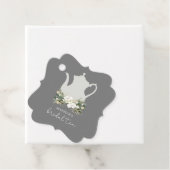 Bridal Tea Grau Blume Geschenkanhänger (Beispiel)