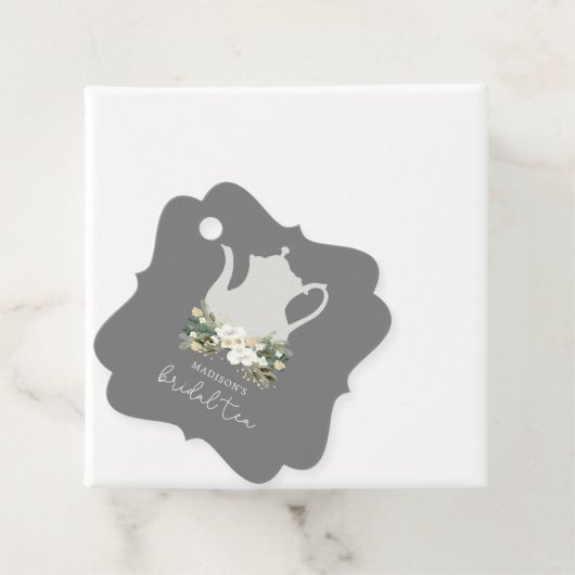 Bridal Tea Grau Blume Geschenkanhänger (Beispiel)