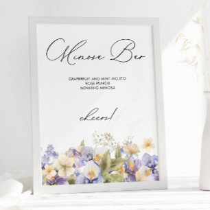 Bridal Tea Mimosa Bar Brautparty Poster