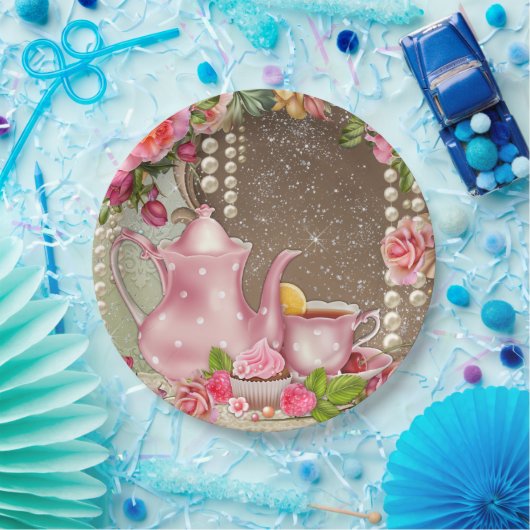 Bridal Tea Party Brautparty Pappteller (Party)