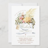 Bridal Tea Party Dusche Einladung (Vorderseite)