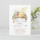 Bridal Tea Party Dusche Einladung (Stehend Vorderseite)