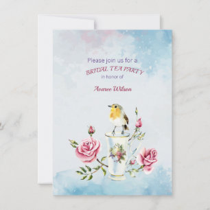 Bridal Tea Party Dusche Einladung