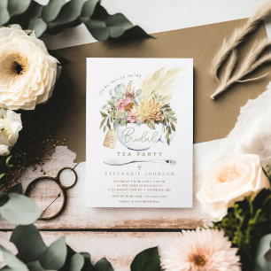 Bridal Tea Party Dusche Einladung