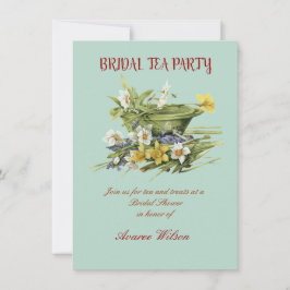 Bridal Tea Party Dusche Einladung