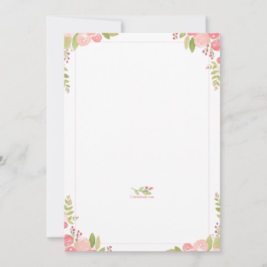 Bridal Tea Party Einladung (Rückseite)