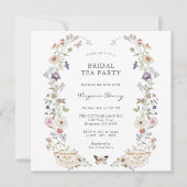 Bridal Tea Party Einladung (Vorderseite)