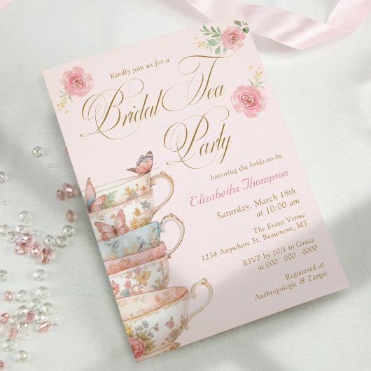 Bridal Tea Party Einladung