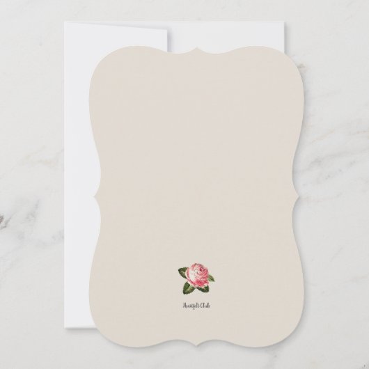 Bridal Tea Party Einladung (Rückseite)