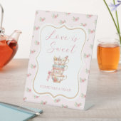 Bridal Tea Party Liebe ist Sweet Favor Sockelschild (In Situ)