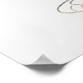 Bridal Tea Party Polterabend Willkommen Poster (Ecke)