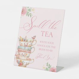 Bridal Tea Party Teeberatung Sockelschild