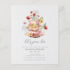 Bridal Tea Party Wildblume Einladung