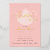 Bridal Tea Silver Tea Ein perfektes Wochenende in Folieneinladung (Vorderseite)