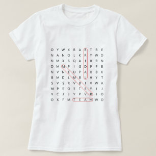 Bridal Team Fun Wedding Bacherlorette Word Finde T T-Shirt