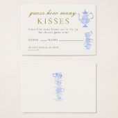 Bridal Tee China Lace Guess Wie viele Kisses Game (Vorne & Hinten)