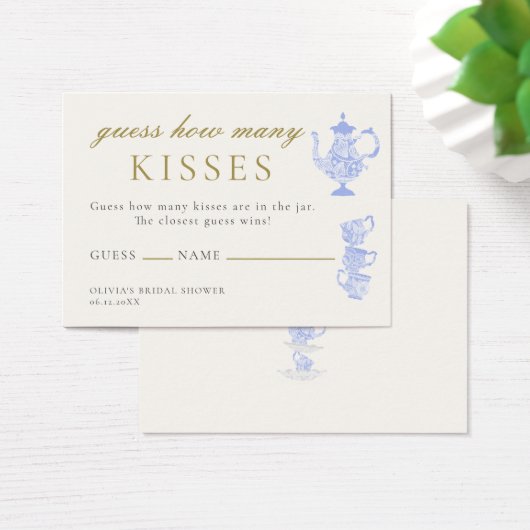 Bridal Tee China Lace Guess Wie viele Kisses Game (Schreibtisch)