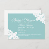 Bridal Tee oder Dusche Einladung| Bridal Lace Einladung (Vorne/Hinten)