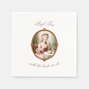 Bridal Tee Party Bachelorette Marie Antoinette Serviette