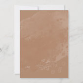 Bridal Tee Party Blumenfall Brautparty Einladung (Rückseite)