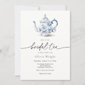 Bridal Tee Party Chinoiserie Brautparty Einladung (Vorderseite)