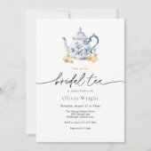 Bridal Tee Party Chinoiserie Brautparty Einladung (Vorderseite)