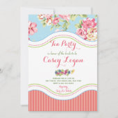 Bridal Tee Party Einladung (Vorderseite)