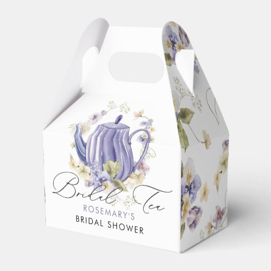 Bridal Tee Party Floral Brautparty Geschenkschachtel (Vorderseite)