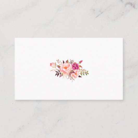 Bridal Tee Party Gold Pink Registrierung Einsteckk Begleitkarte (Rückseite)