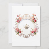 Bridal Tee Party Marie Antoinette Baroque Rokoko Einladung (Rückseite)