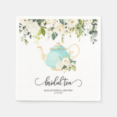 Bridal Tee Party Napkin - Blue | KUSTOM Serviette (Vorderseite)