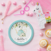 Bridal Tee Party Plate - Blau | KUSTOM Pappteller (Party)