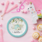 Bridal Tee Party Plate - Blue WC Pappteller (Party)