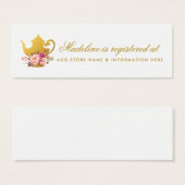 Bridal Tee Party Rosa Gold Registrierung Einsteckk (Vorne & Hinten)