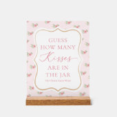 Bridal Tee Party schätzt wie viele Kisses Acrylschild (Vorderseite)