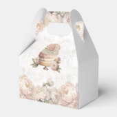 Bridal Tee Party Schönes Blumengestein Personalisi Geschenkschachtel (Rückseite)